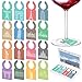 Wine Glass Charms Markers,Wine Tasting Party Decoration Supplies Gift,Travel Themed Set of 16