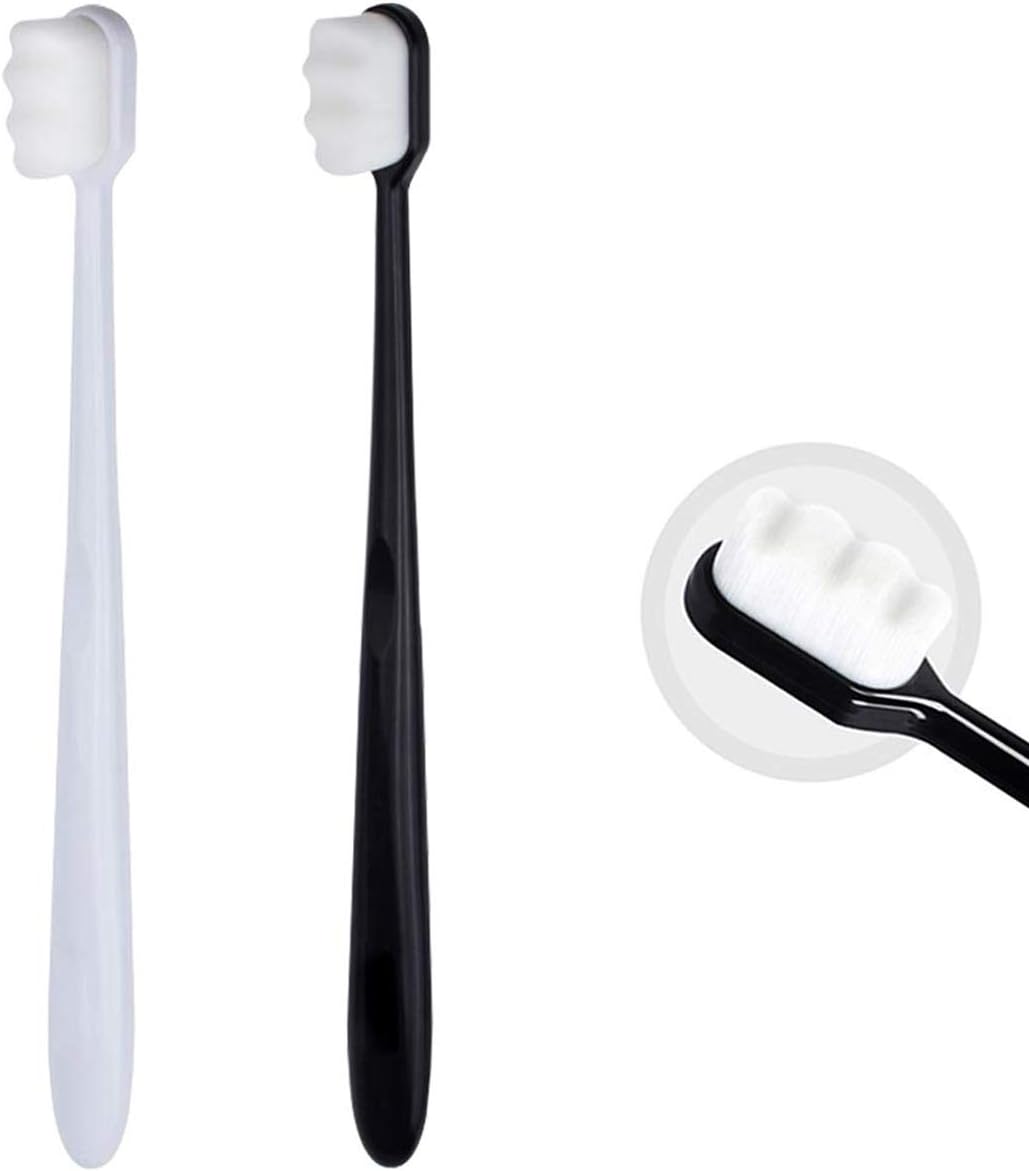 NICROLANDEE Extra Soft Toothbrush for Sensitive Gums and Teeth. Manual