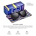 LEICO FASHION Kids Polarized Retro Sunglasses for Boys Girls Age 3-12 Shatterproof Rubberized Frame UV Protection Toddler Children Sun Glasses
