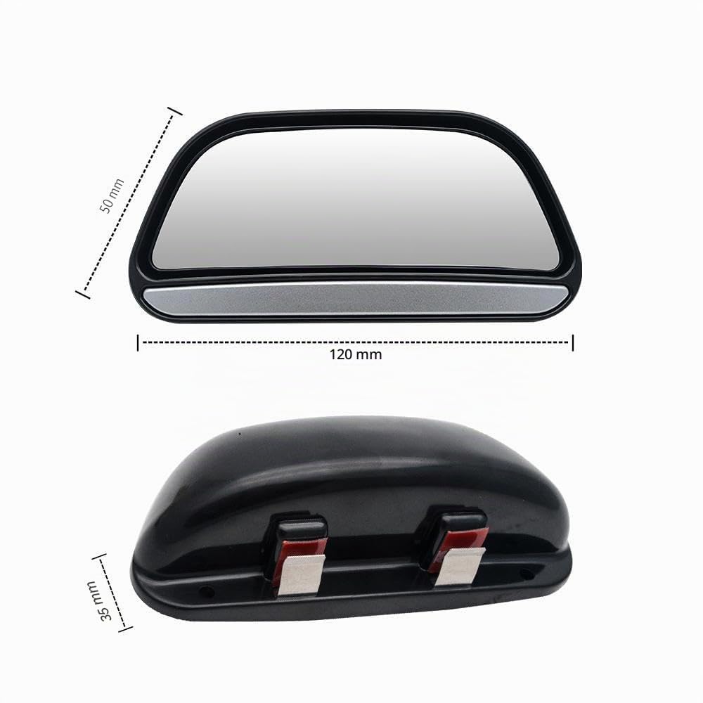 2x retroviseur conduite accompagnée, TOTMOX rétroviseurs d'angle mort, rétroviseurs de rechange universel pour vue arrière de voiture, panoramique grand angle réglable à 360° avec yeux de grenouille