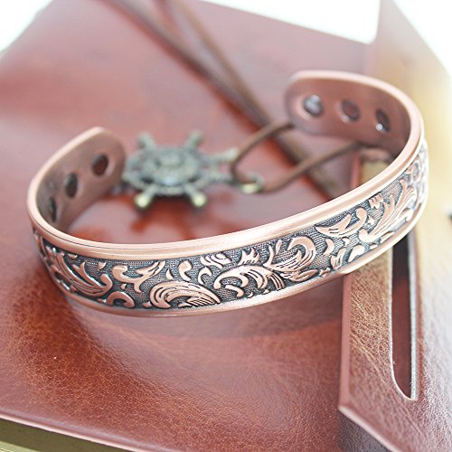 Longrn Copper Bracelet Used For Adjustable Size- A Pure Copper Magnetic Bracelet With 6 Magnets For Men thumb #4