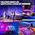TK99SW LED TV Lights,16.4ft Smart RGB Strip for 45-75 Inch TVs, Music Sync Bluetooth App & Remote Control, USB-Powered LED Lights for Gaming, Bedroom, PC, Home Theater