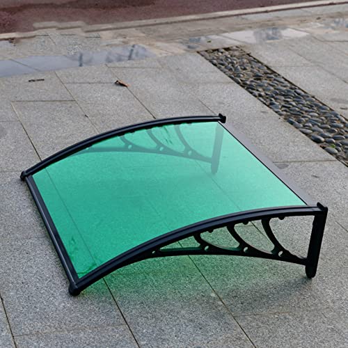 Toldo de arco verde impermeable para porche, patio y entrada, moderno toldo para exteriores, perfecto para balcones, tiendas, cafeterías y restaurantes, elegante parasol y protección contra la lluvia