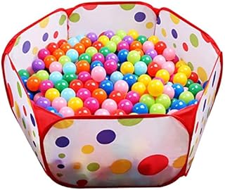 Tech Traders Small Kids Tent Toddler Ball Pit, red, 110 x 57 x 37 cm (approx)