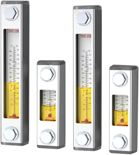 Oil Level Gauge, Aluminum shell Hydraulic Tank fluid Water Level Gauge standard YWZ 50T-500T 1piece(YWZ-500T)