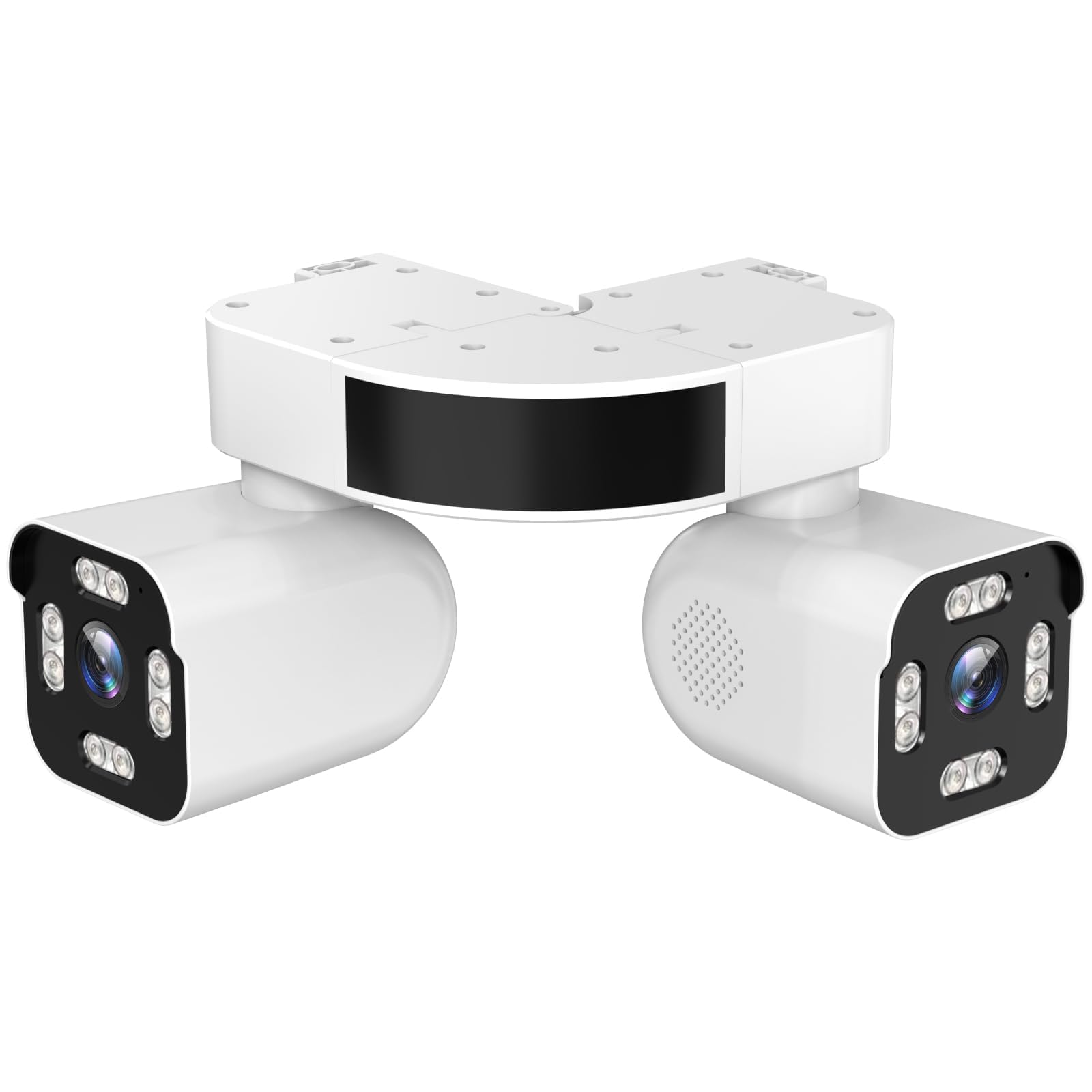Dual Lens Outdoor Cameras 2.5K/5MP House Cameras Wired Plug-in | Wireless WiFi Camera with Audio and Video,PTZ,Auto Tracking,7/24 Recording,Color Night Vision,Cloud & SD Card Storage