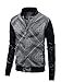 DressForLess Men's Layered Hooded Leather Jacket