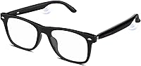Jacuate Bluetooth Audio Smart Glasses: Blue Light Blocking, Open-Ear Speakers, Voice Control, Hands-Free Calls for Men Women iPhone Android