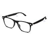 Bluetooth Audio Smart Glasses for Women Men,Blue Light Blocking Bluetooth Glasses with Open Ear Speaker,Voice Control, Hands-Free Calls & Built-in Microphone for Iphone Android Music/Work