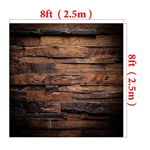 Kate 8X8Ft Photography Backdrop Brown Wood 3D Backdrops For Picture Customized Microfiber Photo Background #TOP2