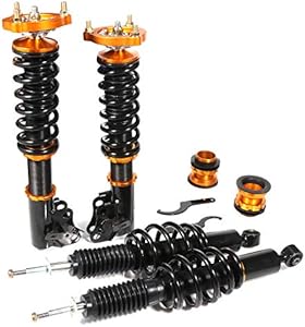 Coilover Struts Spring Shocks Assembly Adjustable Strut Shock Suspension Full Set Kits ECCPP Replacement fit for 2006-2011 Honda