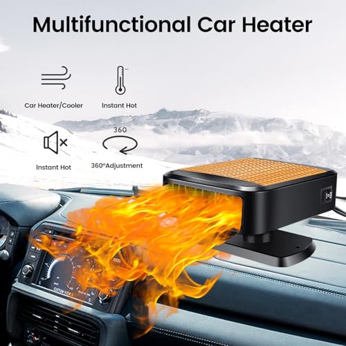 Xximuim HEATERNEW100 Car Heater, 12V 200W 2 In 1 Fast Heating & Cooling thumb #3