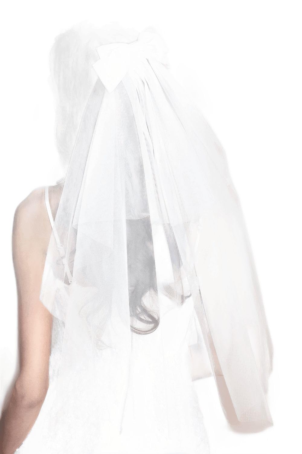 Coast Women's Ivory Satin Bow Mini Bridal Veil In