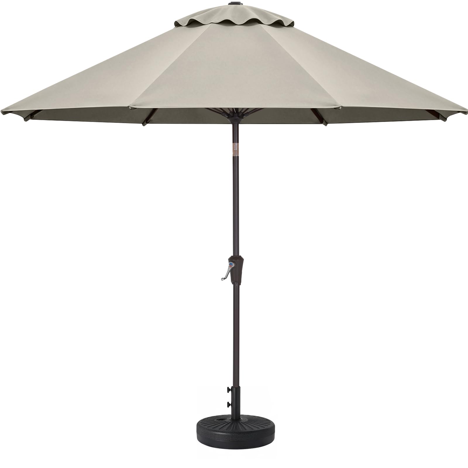ABCCANOPY 10FT Patio Umbrella Outdoor 8 Ribs Table Umbrella(Cadet Grey)