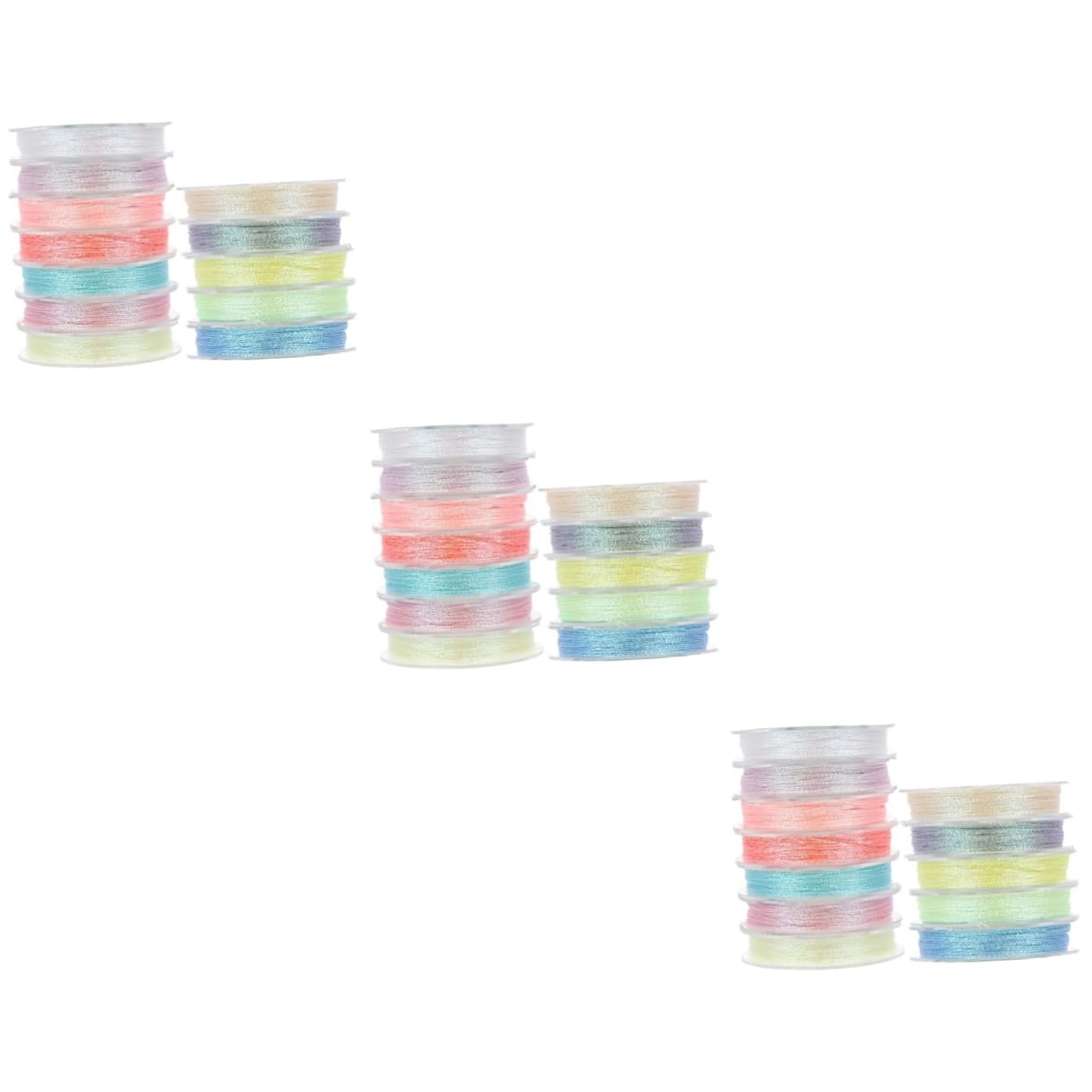 STOBOK 36rollos Hilo De Bordar Luminoso Para Manualidades y Costura De De Para Principiantes y Cross