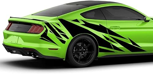 haiaoyou Pegatinas para coche de PVC, diseño geométrico de movimiento, embalaje modificado, calcomanías de automóvil de carreras, calcomanías para