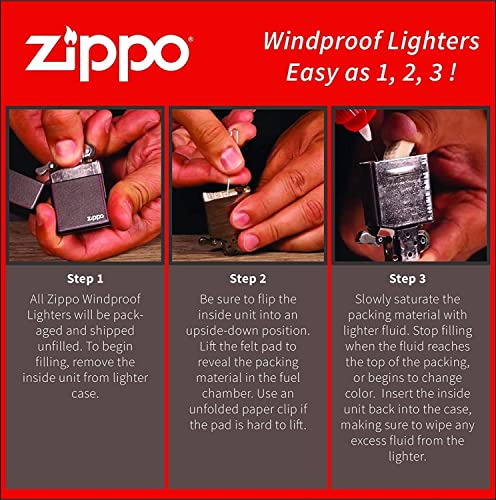Zippo Encendedor Diseño Street Chrome Black Wolf miniatura 4