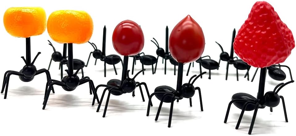 Cute Ant Toothpick Fruit Dessert Fork Ant Mini Cake Dinner Fork Party Decoration Fruit Dessert Fork Can Be Reused
