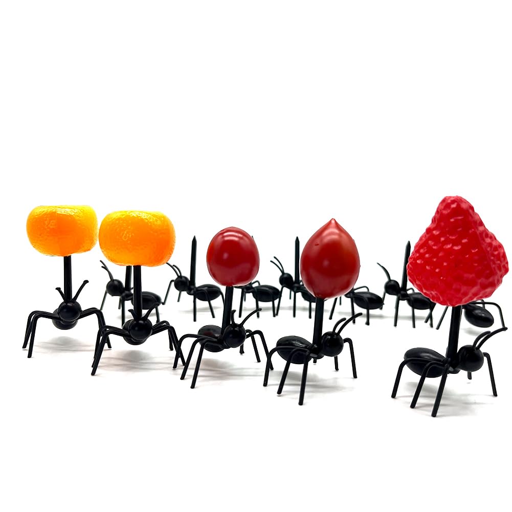 Cute Ant Toothpick Fruit Dessert Fork Ant Mini Cake Dinner Fork Party Decoration Fruit Dessert Fork Can Be Reused — Amazon image 5