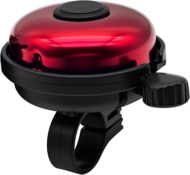 Classic Bike Bell for Adults, Aluminum Bicycle Bell, Loud Crisp Clear Sound Bicycle Horn Bike Accessories for Adult Bikes, Easy Installation, Use for Mountain Road and Commuter Safety