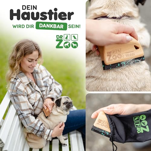 DR Zoo Hundebürste Wobbi - Der Fellwechsel-Helfer für Deinen Hund - Hundehaarentferner bei Kurz-, Glatt- und Langhaarhunden - Die schonende Hundehaarbürste