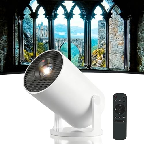 Image of Mini 210° Smart Projector,Castle Window Projector,Extra Large-Screen Display,Fantasy Projector,1080p Hd Supported,Compatible With Smartphone, Tv Stick, Laptop, Hdmi, Usb