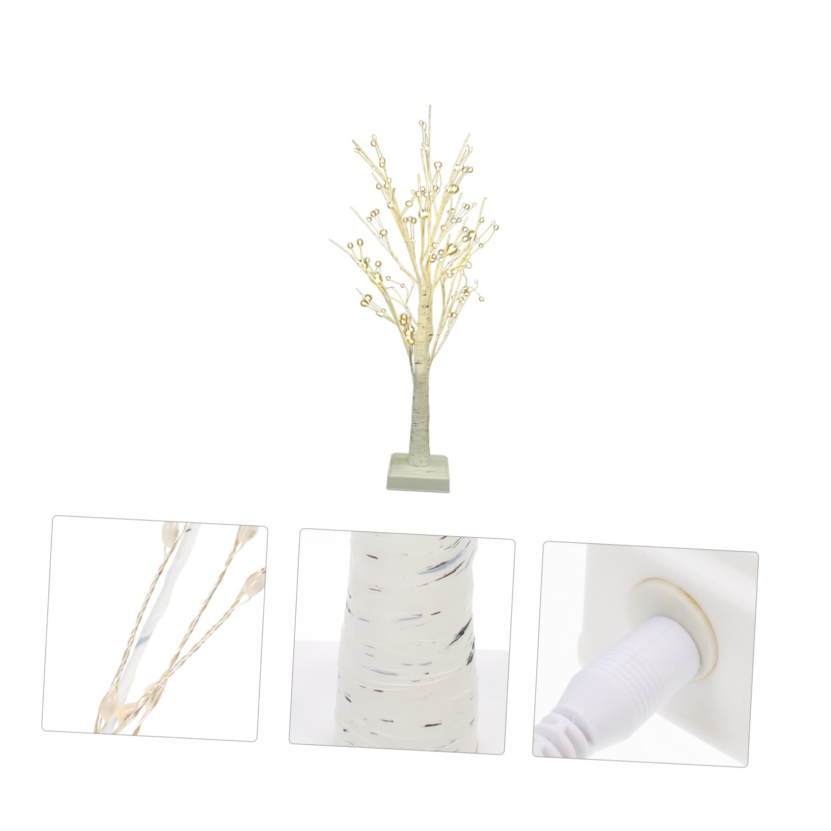 ULDIGI Decorative LED Birch Tree Lamp Stylish Bedside Table Light for Home Nighttime Ambiance Elegant Simulation Design Warm Glow for Festivals Parties