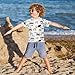 CaTaKu Cars Rainbows Trucks Boys Rash Guard Swim Shirts Toddler Quick Dry UPF 50+ Rashguard Short Sleeve 3t