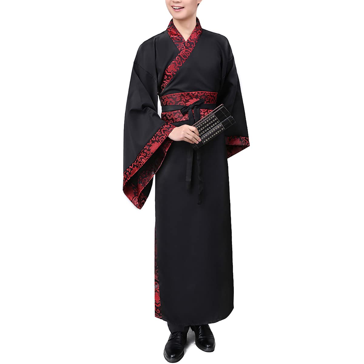 GenericAncient Chinese Swordsman Cosplay Costume Traditonal Hanfu Outfit Stage Performance Wear