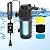 AquaMiracle Aquarium Filter for Green Water, U-V Fish Tank Filter Pump with Timer (4/8/12/24 Hrs), Dual Mode (Aeration/Rainfall) Fish Filter for 10-40 Gallon Tanks, Flow Rate and Direction Adjustable