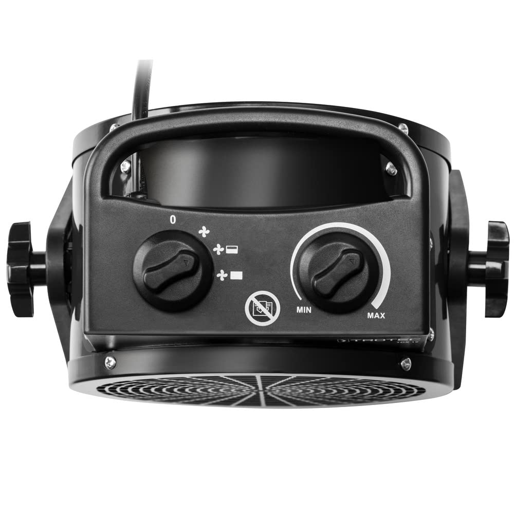 TROTEC Chauffage soufflant céramique TDX 19 jusqu'à 3 kW de puissance protection contre la surchauffe moteur de ventilateur avec protection thermique