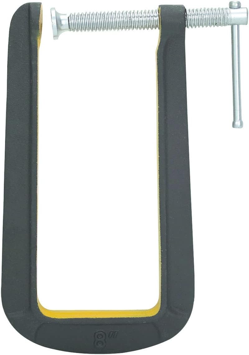 Streamline 8 In. Deep Throat C Clamp Cast Iron with a Powder Coat Finish