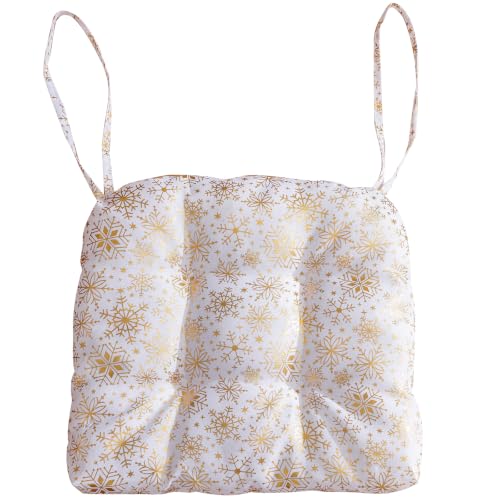vctops Christmas U-Shaped Chair Cushions with Ties (Pattern F,18"x18")