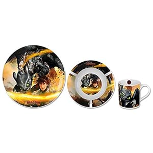Dreamworks Dragons 3-teiliges Frühstücks-Set