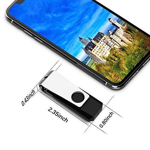 Topesel 5 Pack 32Gb Usb Flash Drives Flash Drive Flash Memory Stick Swivel Usb 2.0 (32G, 5Pcs, Black) #TOP4