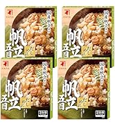 にんべん だしめしの素 帆立五目 (海鮮五目 炊き込みご飯の素 釜めし 具入り 2合用 国産帆立 かつお節 さば節 宗田鰹節 昆布) 1699年創業 鰹節・だし専門店のにんべん 200g×4個