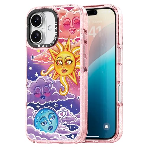 Coque iPhone 16 antichoc Rosarnnah pour briller de jour comme de nuit