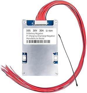 BMS 10S 36V 30A - Scheda di protezione PCB al litio con linea di bilanciamento e NTC, connettore comune, dieci funzioni di protezione, sistema di gestione delle batterie agli ioni di litio, BMS
