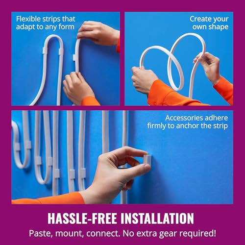 WiZ SMART Flex Strip – 5M (16.4 ft), 16 Million Colors + Shades of White, Dynamic Light Scenes, Connects to Your Wi-Fi, Voice/App Control, Works with Google Home, Alexa and HomeKit​ by WiZ - Image 4