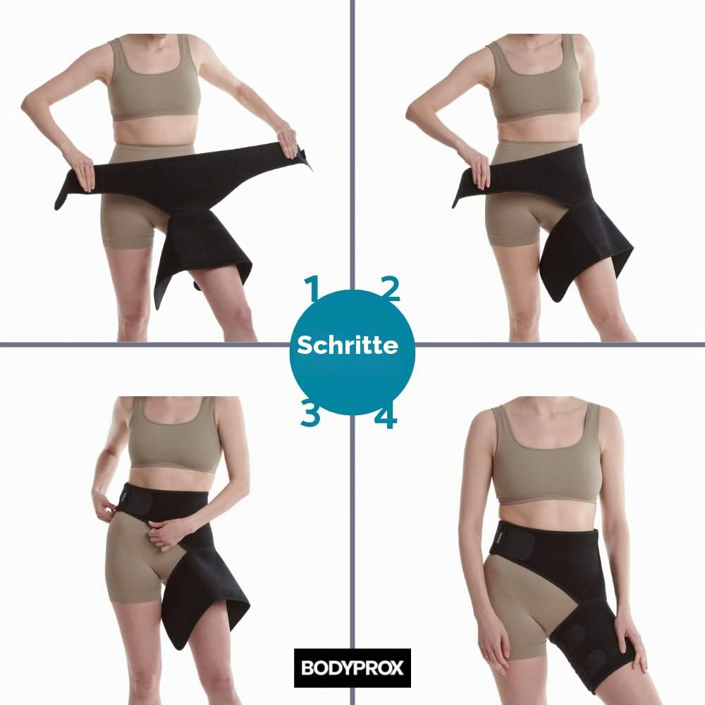 Bodyprox Groin Wrap, verstellbare Unterstützung für Hüftschmerzen, Griffe, Oberschenkel und Ischiasnerv