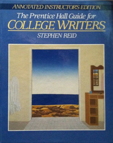 The Prentice Hall Guide for College Writers 0131501607 Book Cover