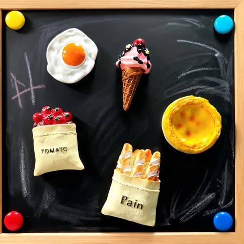 5 imanes decorativos 3D para refrigerador