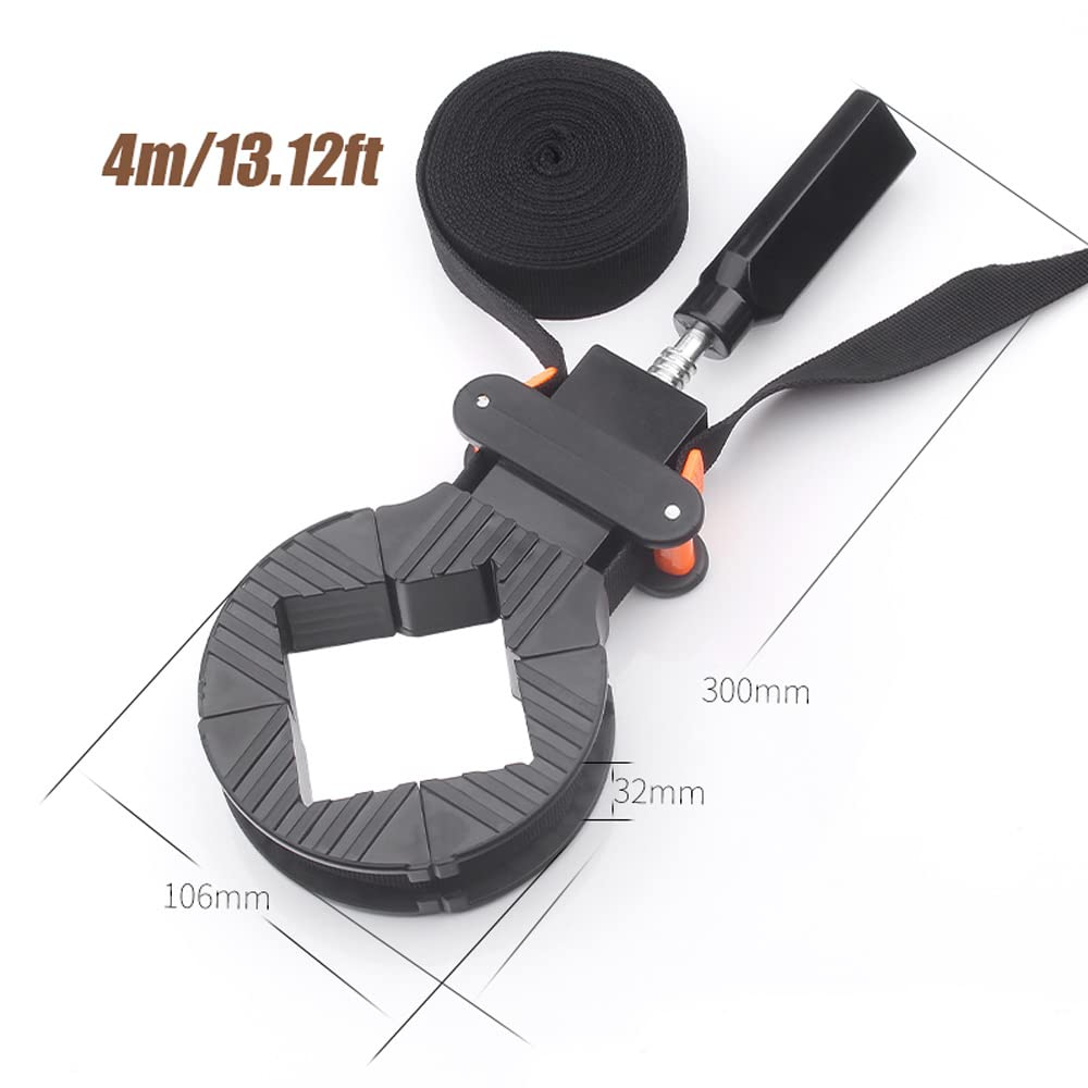 La Llareta Bandriemklem, ratelklem, snelklemhoek, 90 graden multifunctionele verstelbare hoekklem voor houten fotolijsten en laden