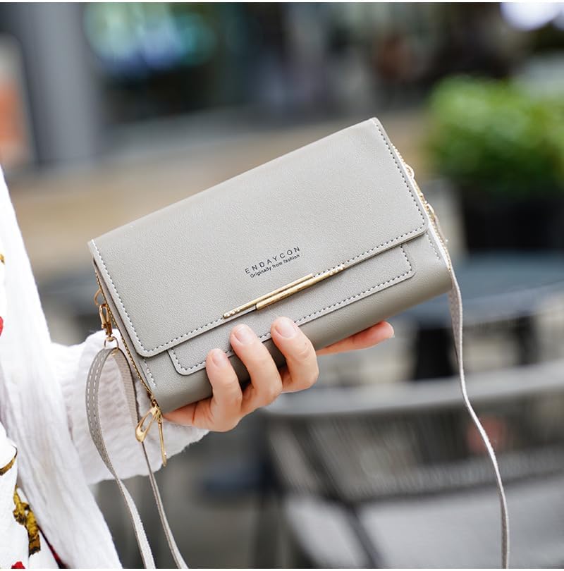 Miniatura 4 de Bolso cruzado pequeño para mujer, bolso para teléfono celular, bolso de hombro para mujer, cartera con ranuras para tarjetas de crédito