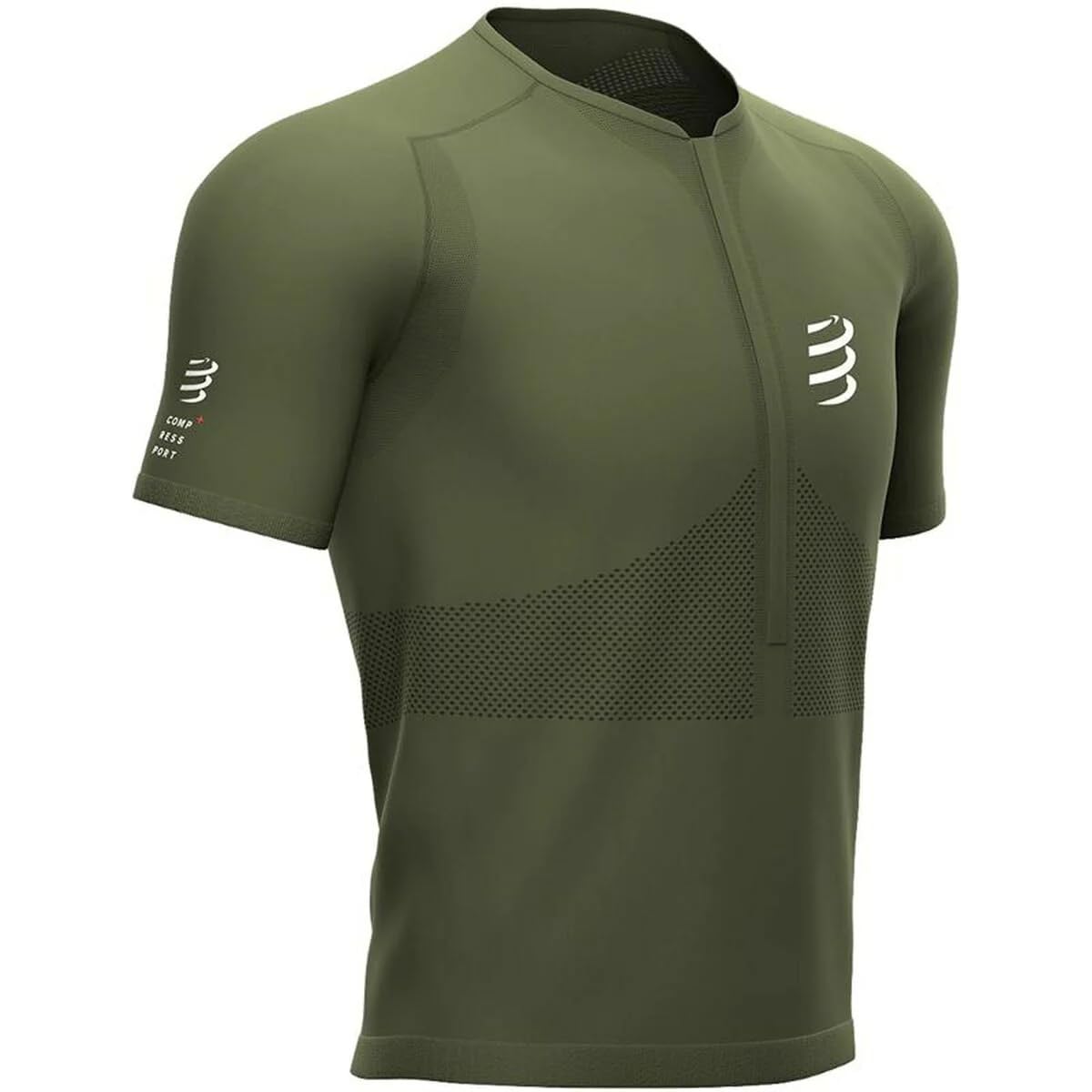 COMPRESSPORT Trail Half-Zip Fitted SS Top Maglietta a Maniche Corte Unisex-Adulto