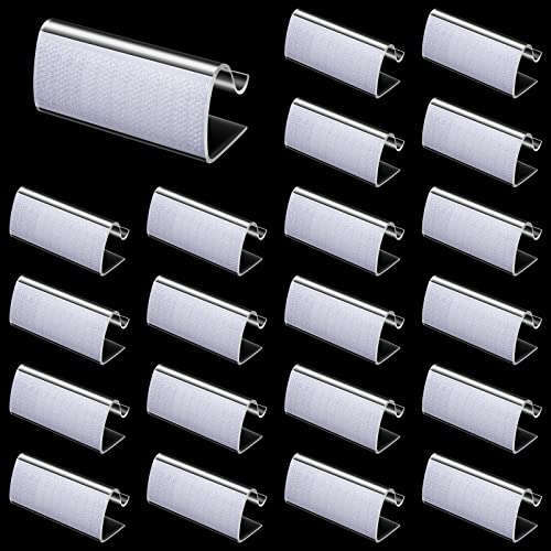 24 Pieces Table Skirting Clips Clear Tablecloth Clips for Indoor Outdoor Events Wedding Meeting Party Picnic Banquet