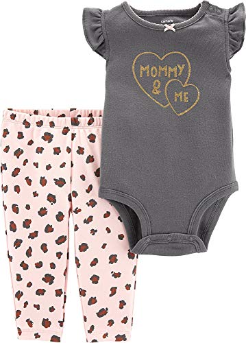 Bodysuit Carter's baby girls en lot de 18 mois coloris gris et rose
