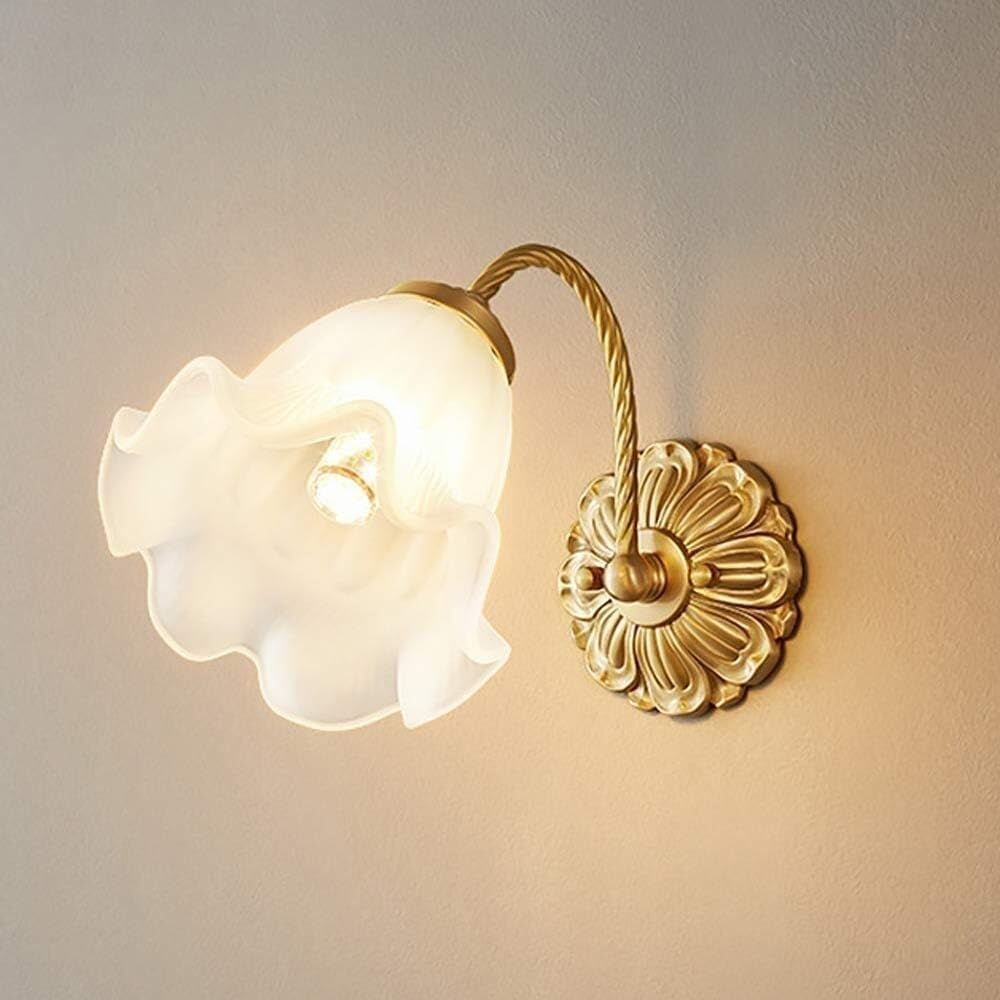 Lampe murale rétro en verre pour créer une ambiance chaleureuse dans votre chambre