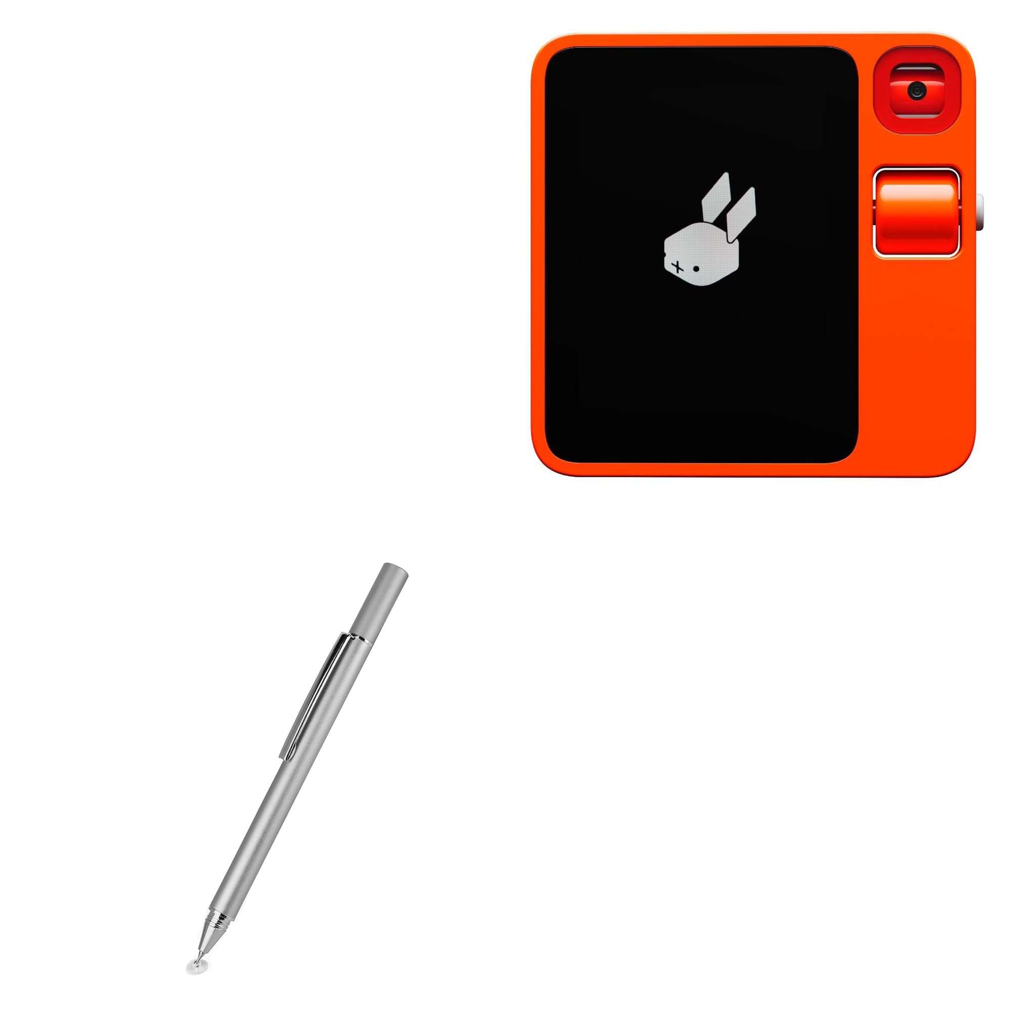 BoxWave Stylus Pen Compatible with Rabbit R1 - FineTouch Capacitive Stylus, Super Precise Stylus Pen - Metallic Silver