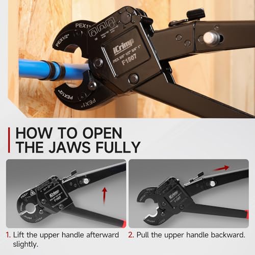 Image of iCrimp Angle Head PEX Crimping Tool Kit for 3 /8,1 /2,3 /4,1-inch,PEX Crimper